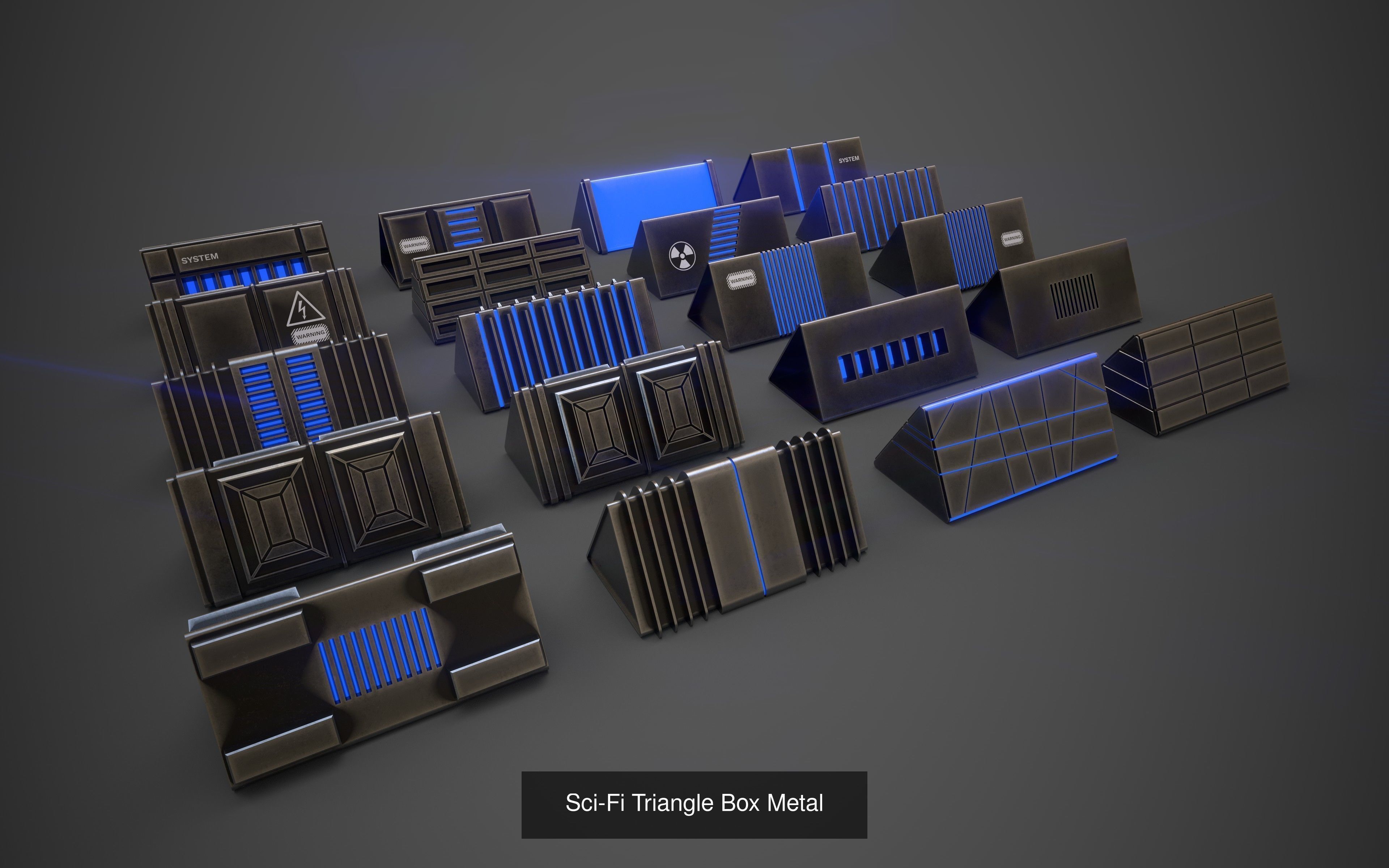 Sci-Fi Props PBR complete Collection with Game Packs _6