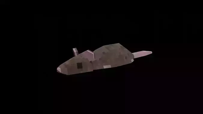 Low Poly Rat Low-poly 3D model
