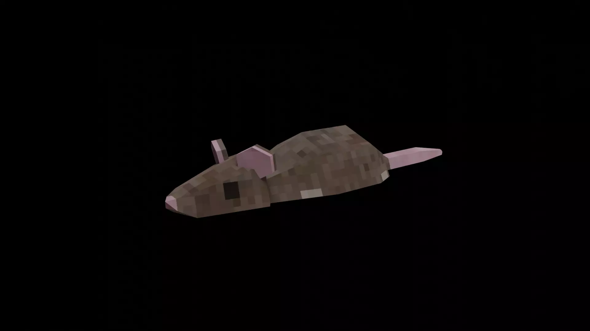 Low Poly Rat Low-poly 3D model_0