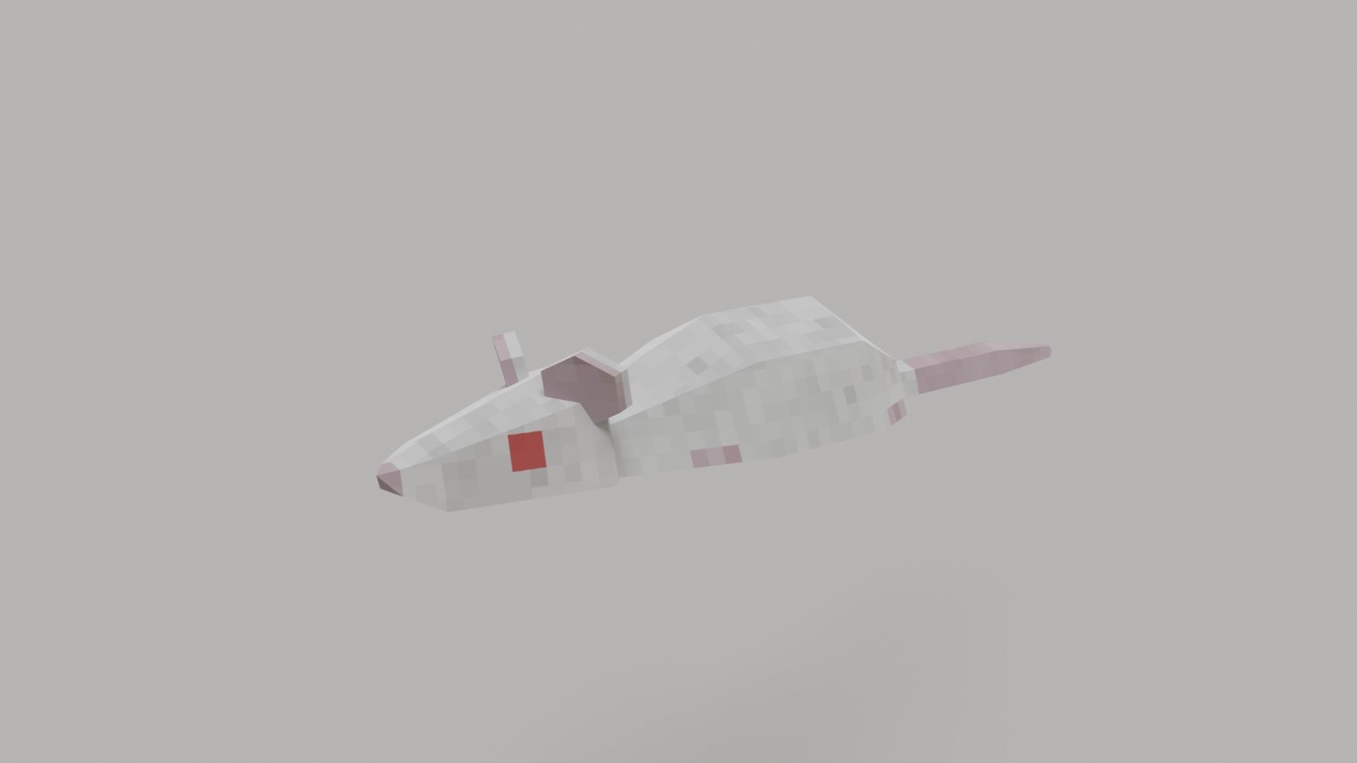 Low Poly Rat Low-poly 3D model_6