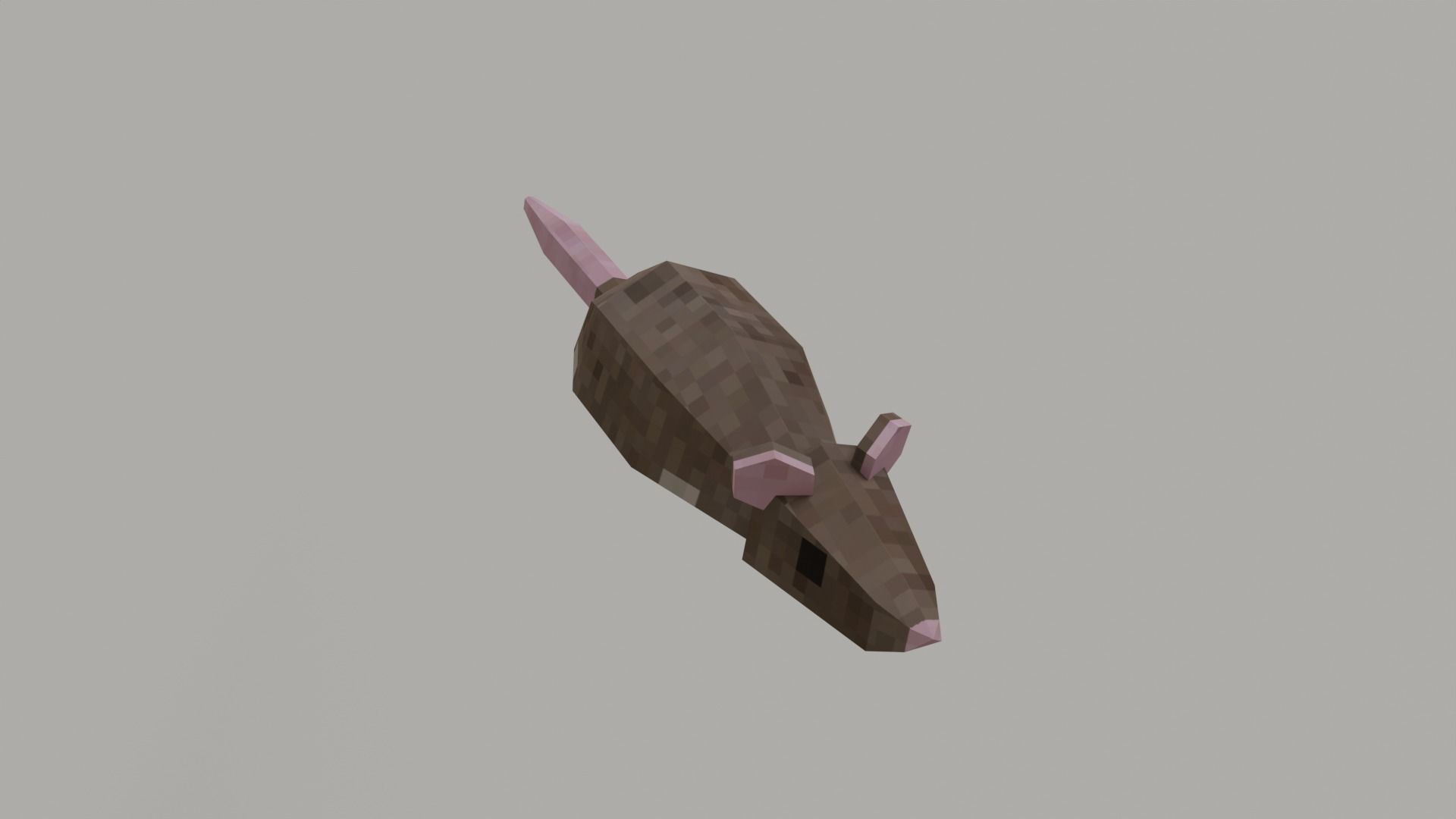 Low Poly Rat Low-poly 3D model_7