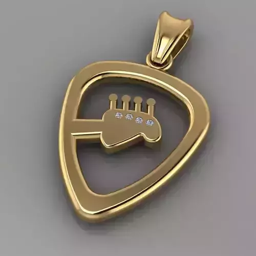 Guitar pendant p0004