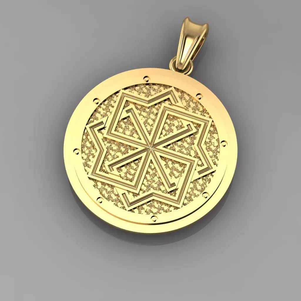 pentogram pendant p0006 3D print model_0