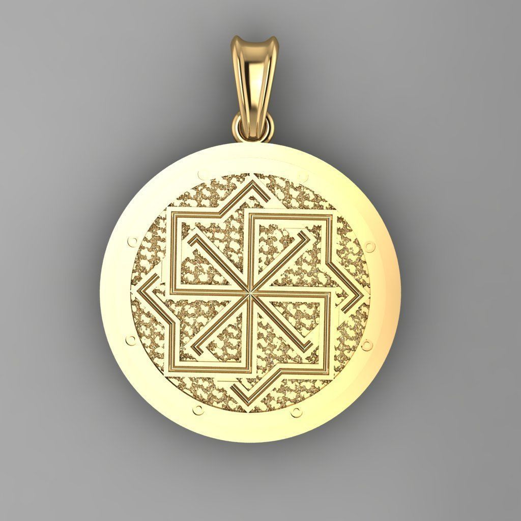 pentogram pendant p0006 3D print model_1