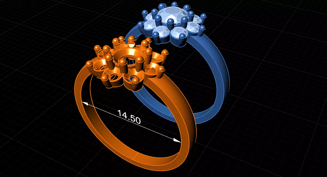 Women Ring 3D print model_0