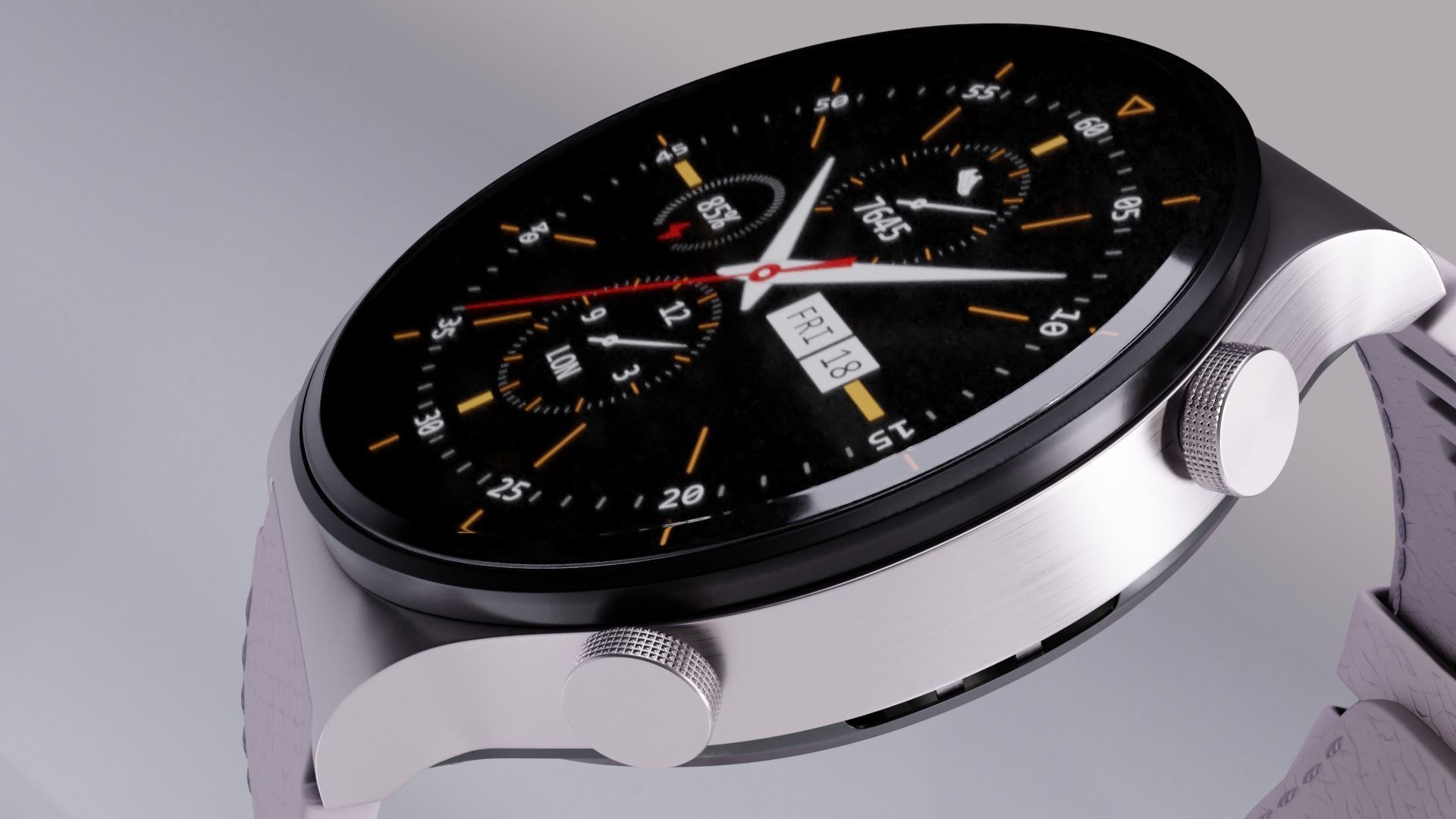 huawei watch gt2 pro 3D model_2