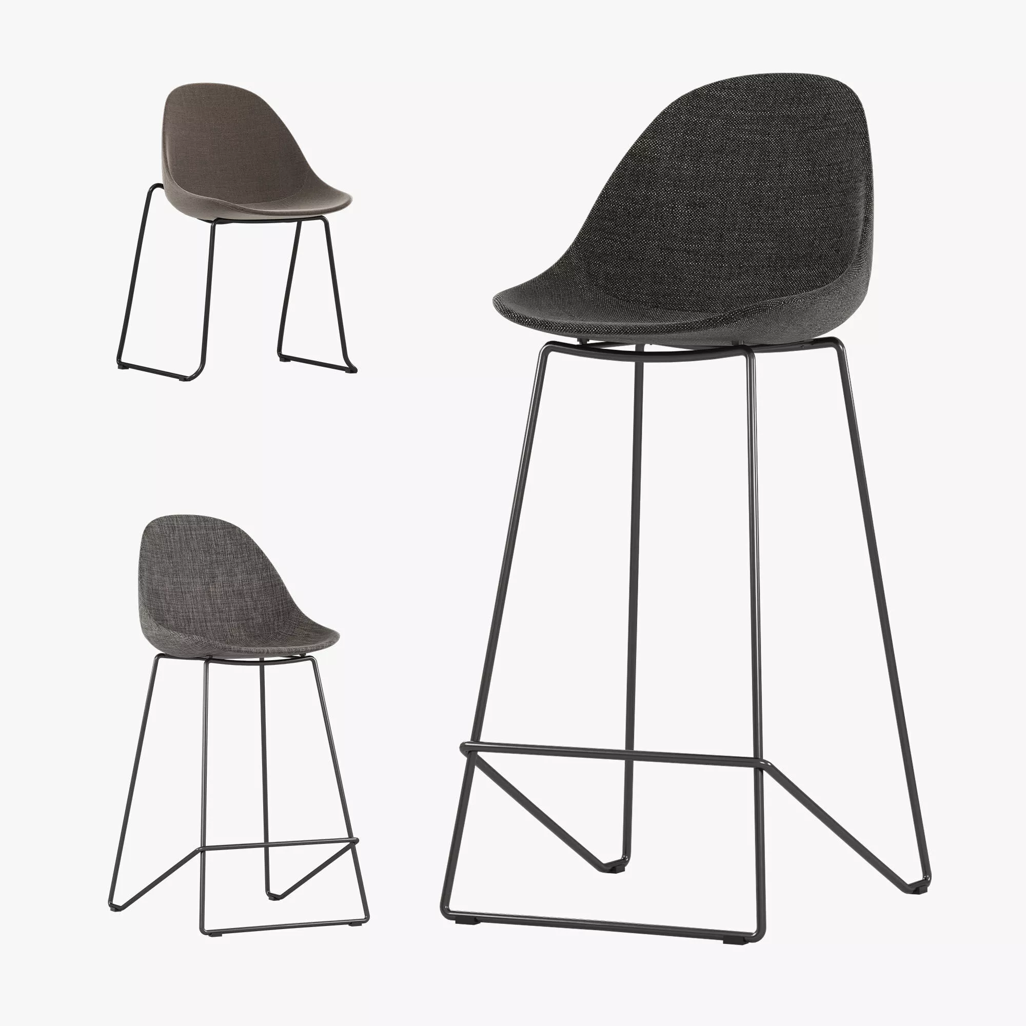 Chair Vivid Soft by COSMO Low-poly 3D model