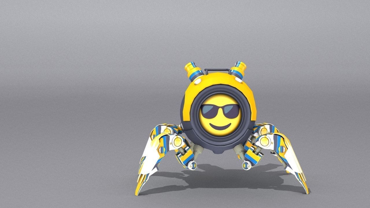 3D Smart Drone SD3 Low-poly 3D model_17