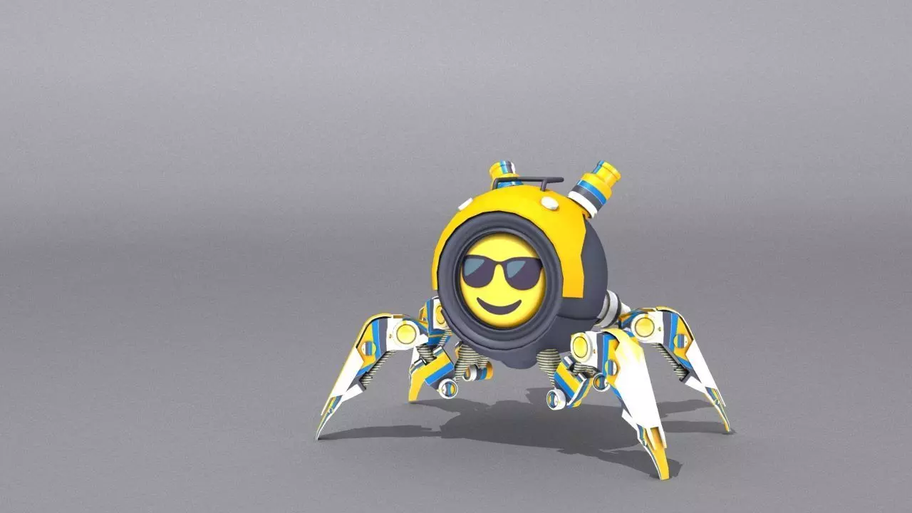 3D Smart Drone SD3 Low-poly 3D model_0
