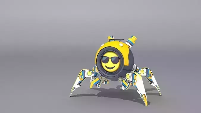 3D Smart Drone SD3 Low-poly 3D model