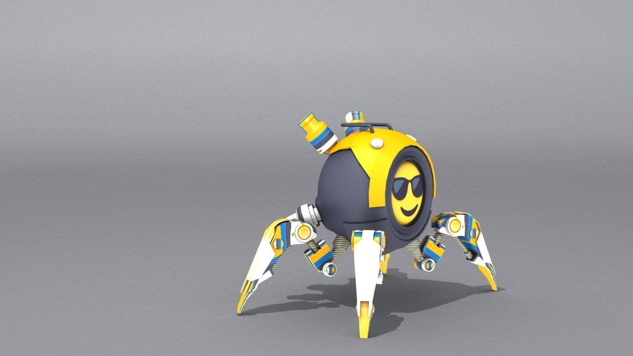 3D Smart Drone SD3 Low-poly 3D model_16