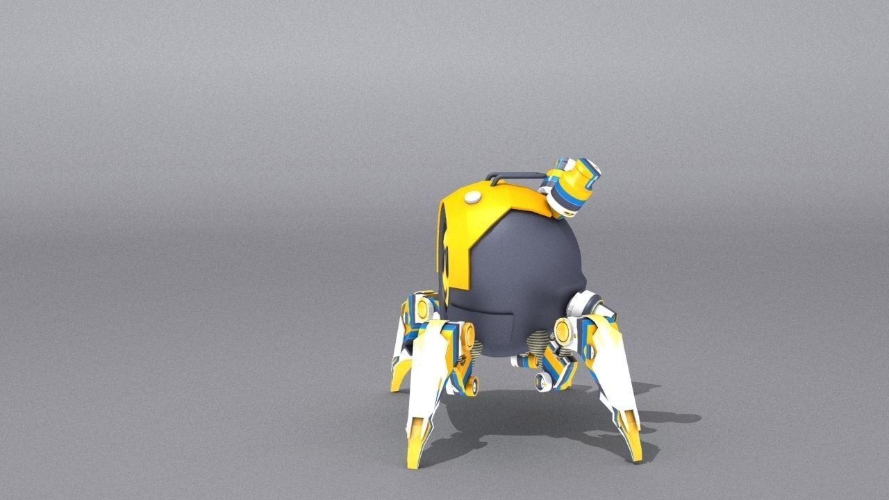 3D Smart Drone SD3 Low-poly 3D model_4