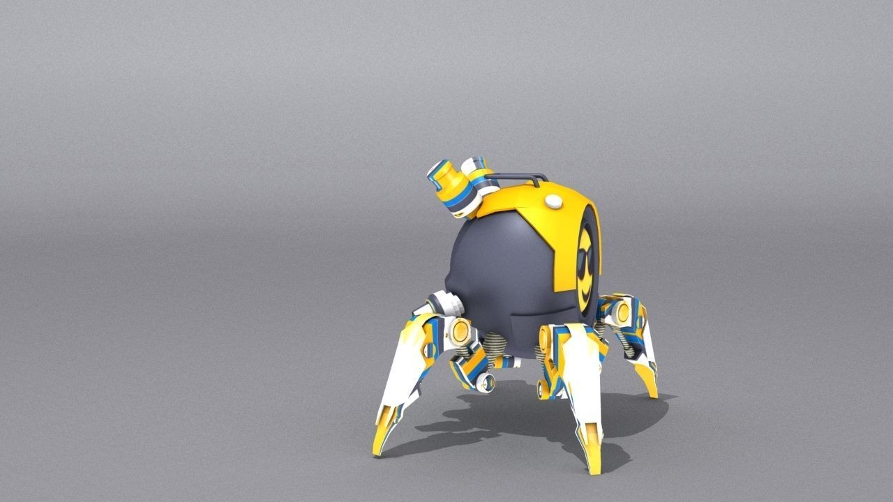 3D Smart Drone SD3 Low-poly 3D model_15