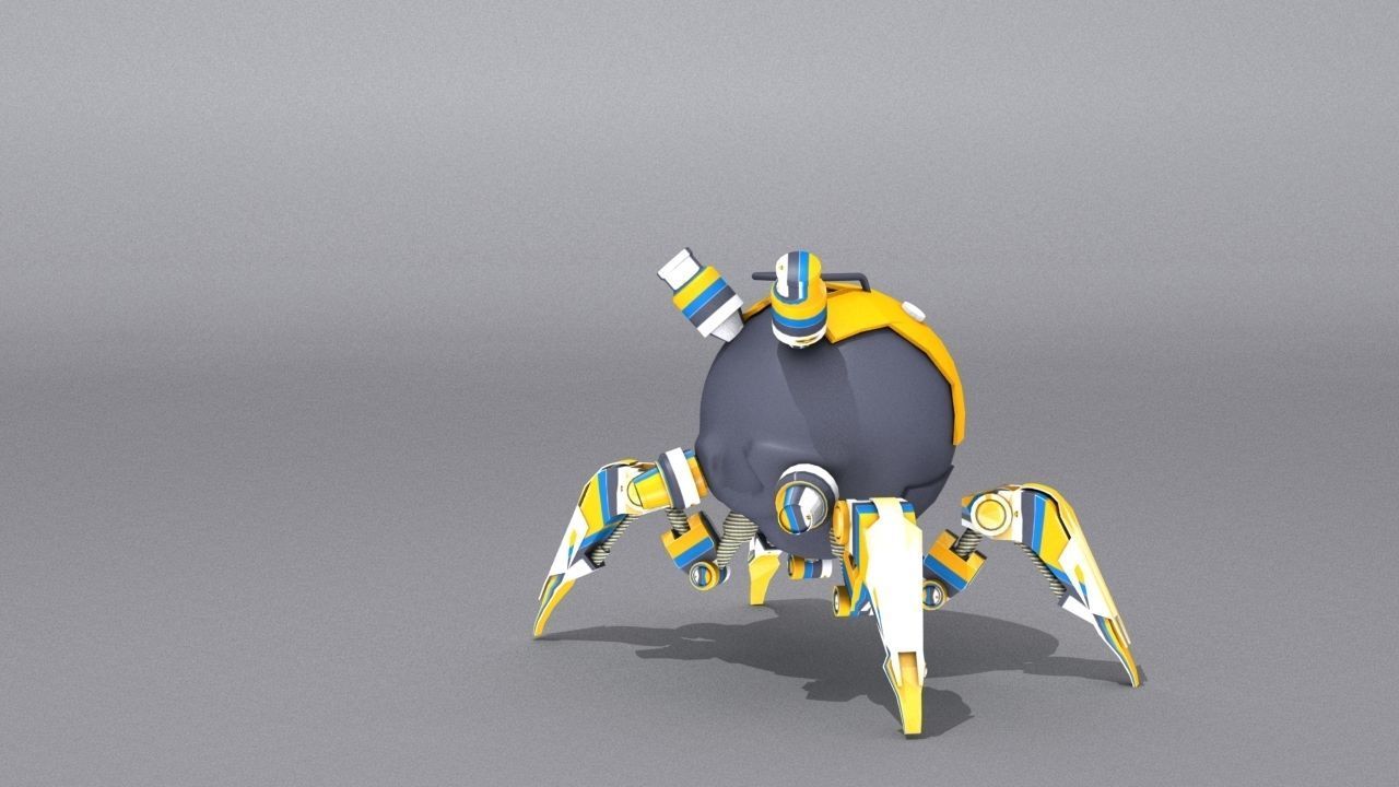 3D Smart Drone SD3 Low-poly 3D model_12