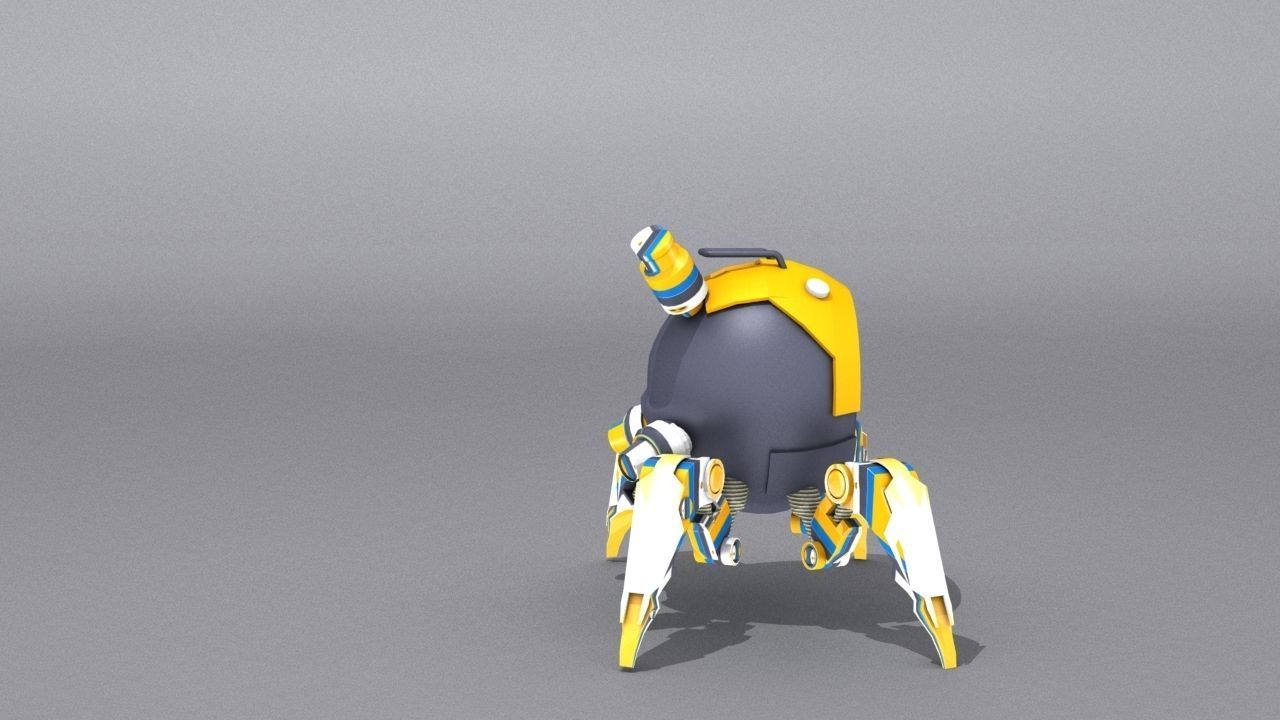 3D Smart Drone SD3 Low-poly 3D model_14