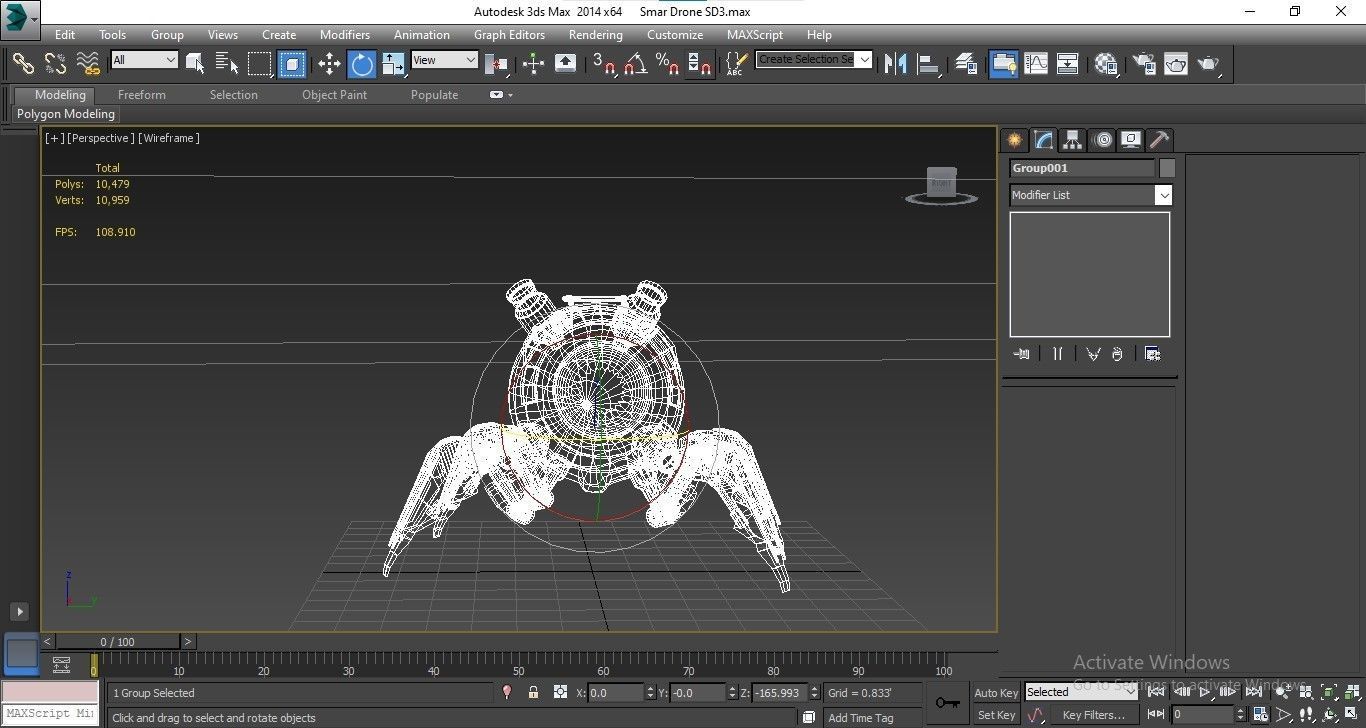 3D Smart Drone SD3 Low-poly 3D model_20