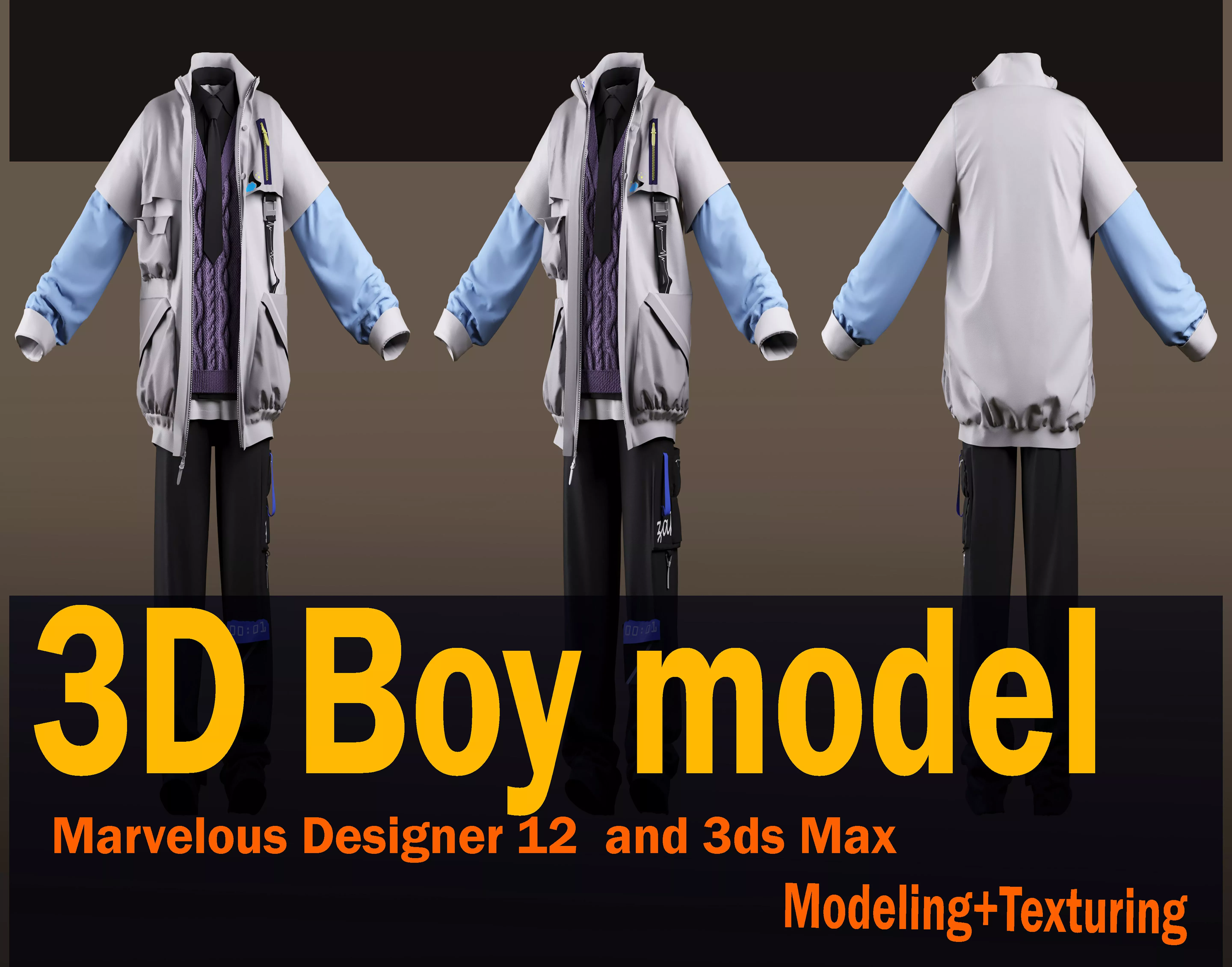 Boy model 3D model