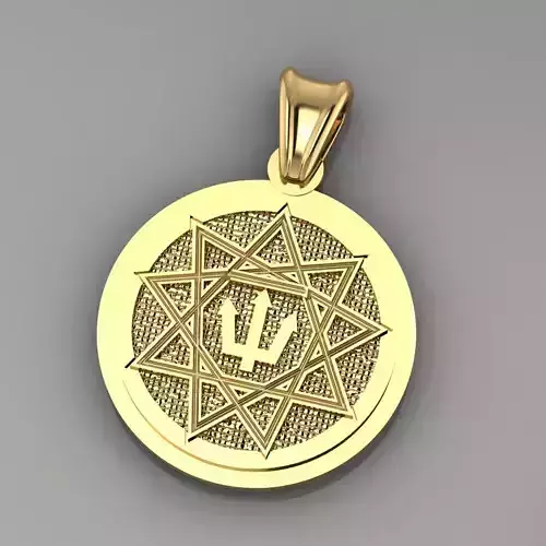 pendant  pentagram p0007