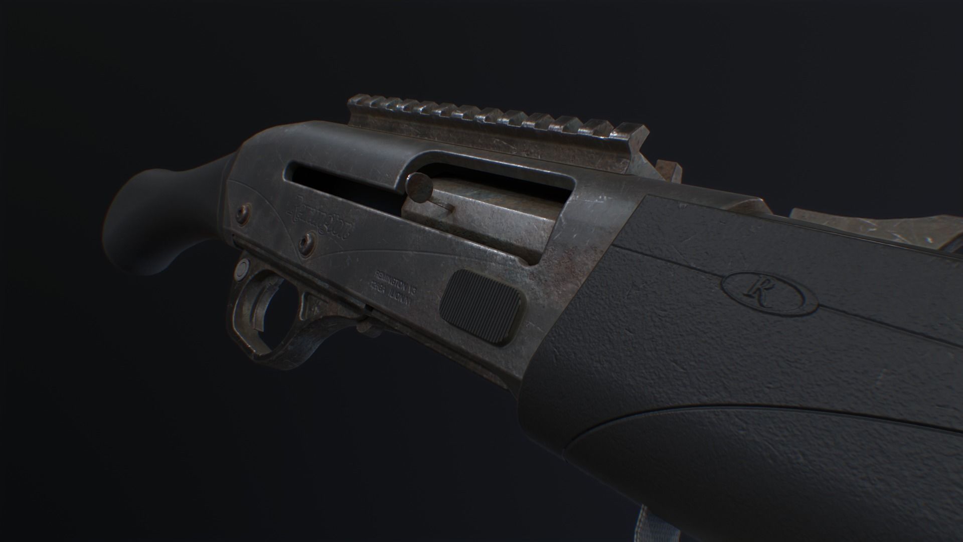 Remington V3 Tac-13 Low-poly 3D model_5