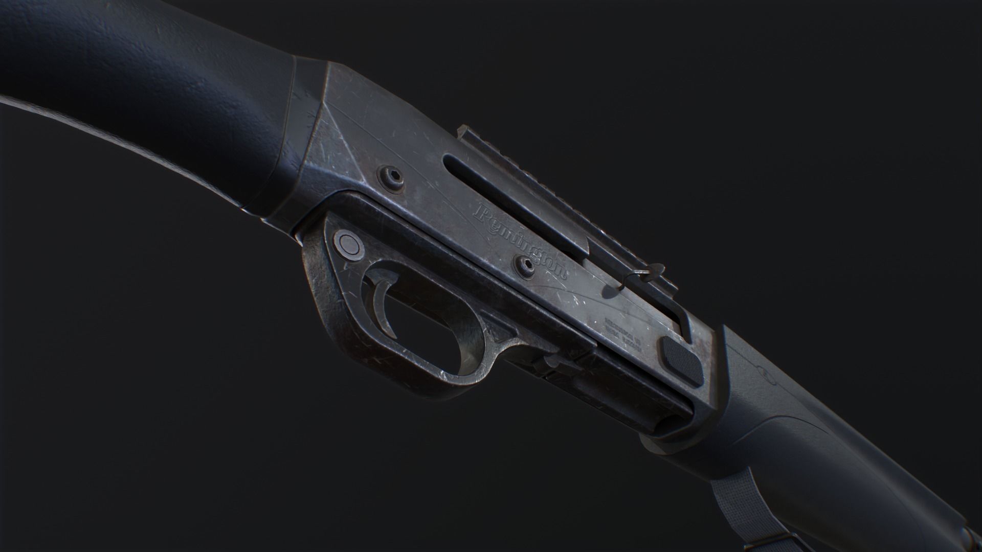 Remington V3 Tac-13 Low-poly 3D model_8