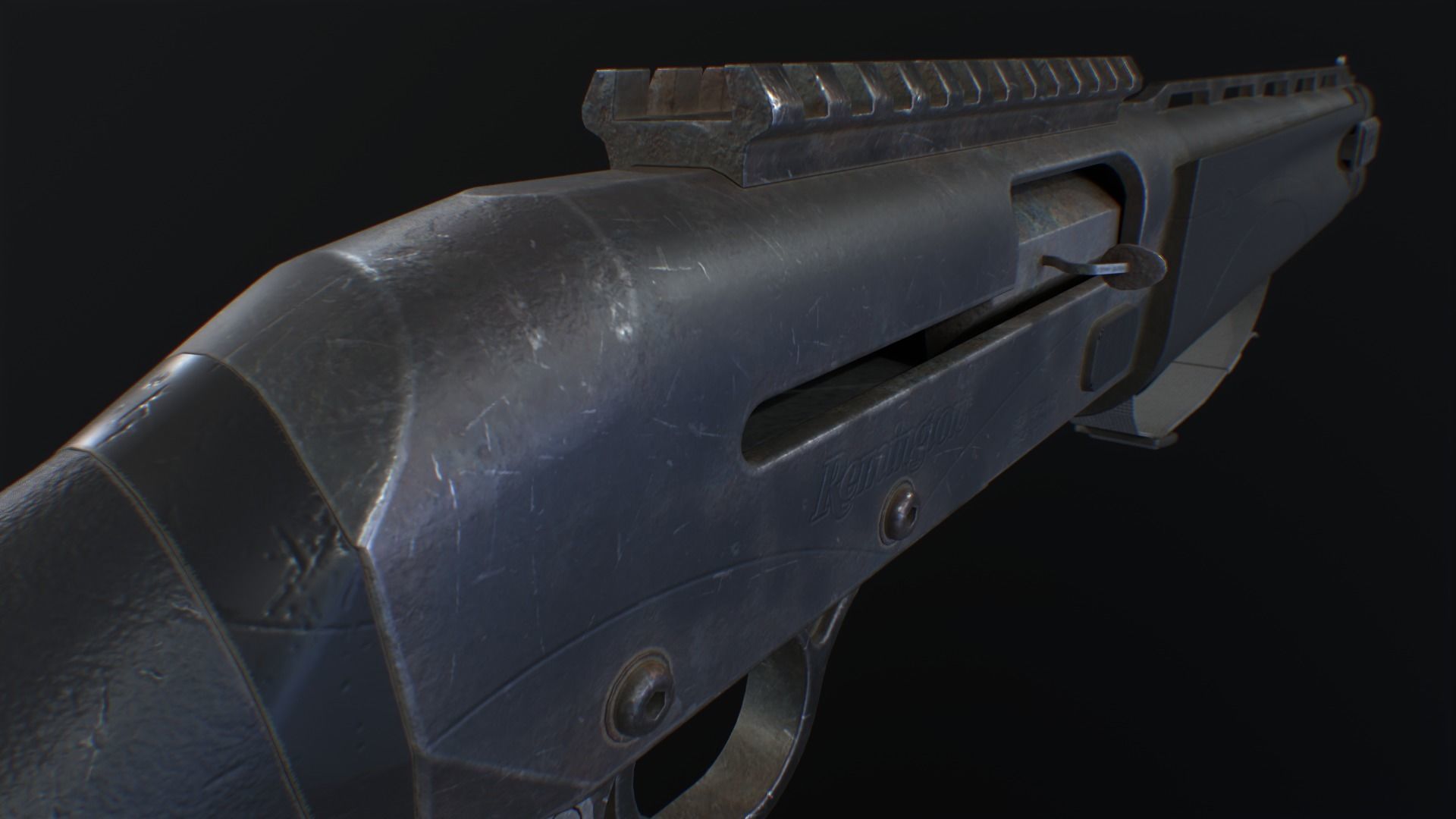 Remington V3 Tac-13 Low-poly 3D model_7