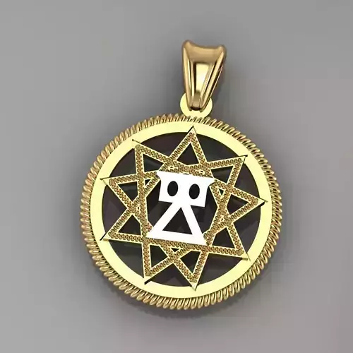  pendant pentagram p0008