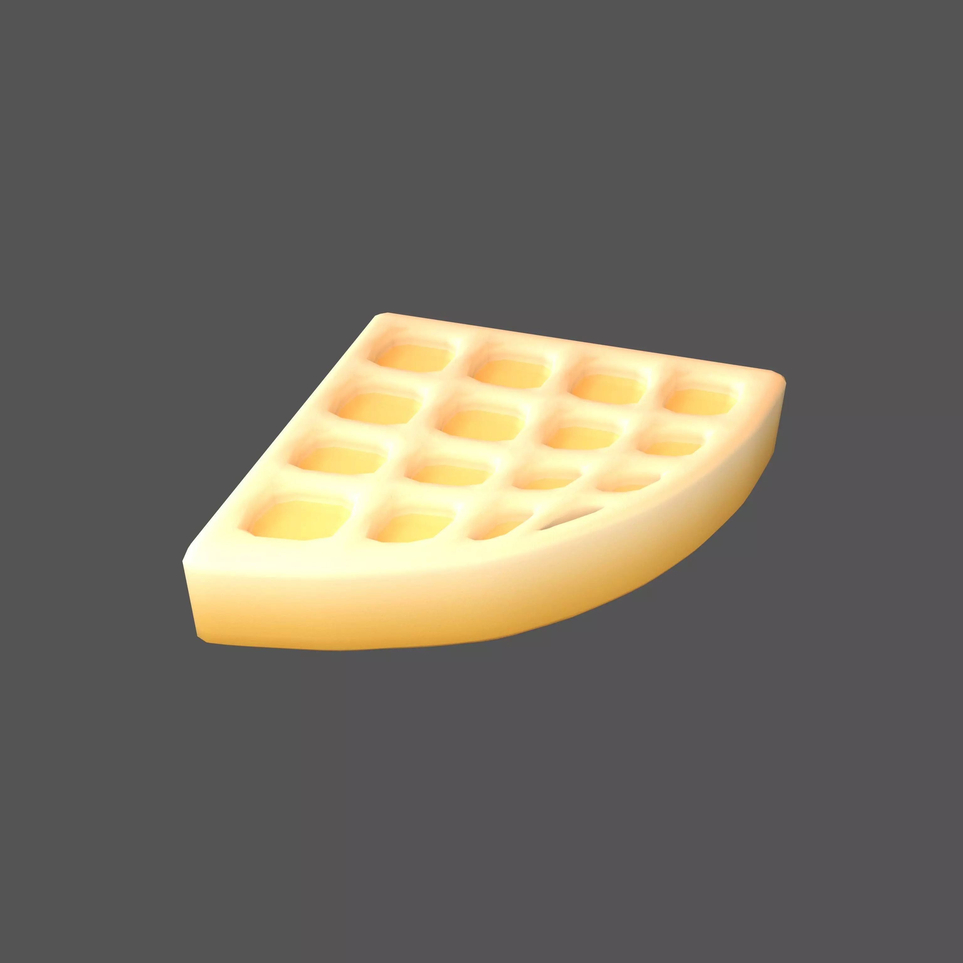 Cartoon Wafer v2 001 Low-poly 3D model_0