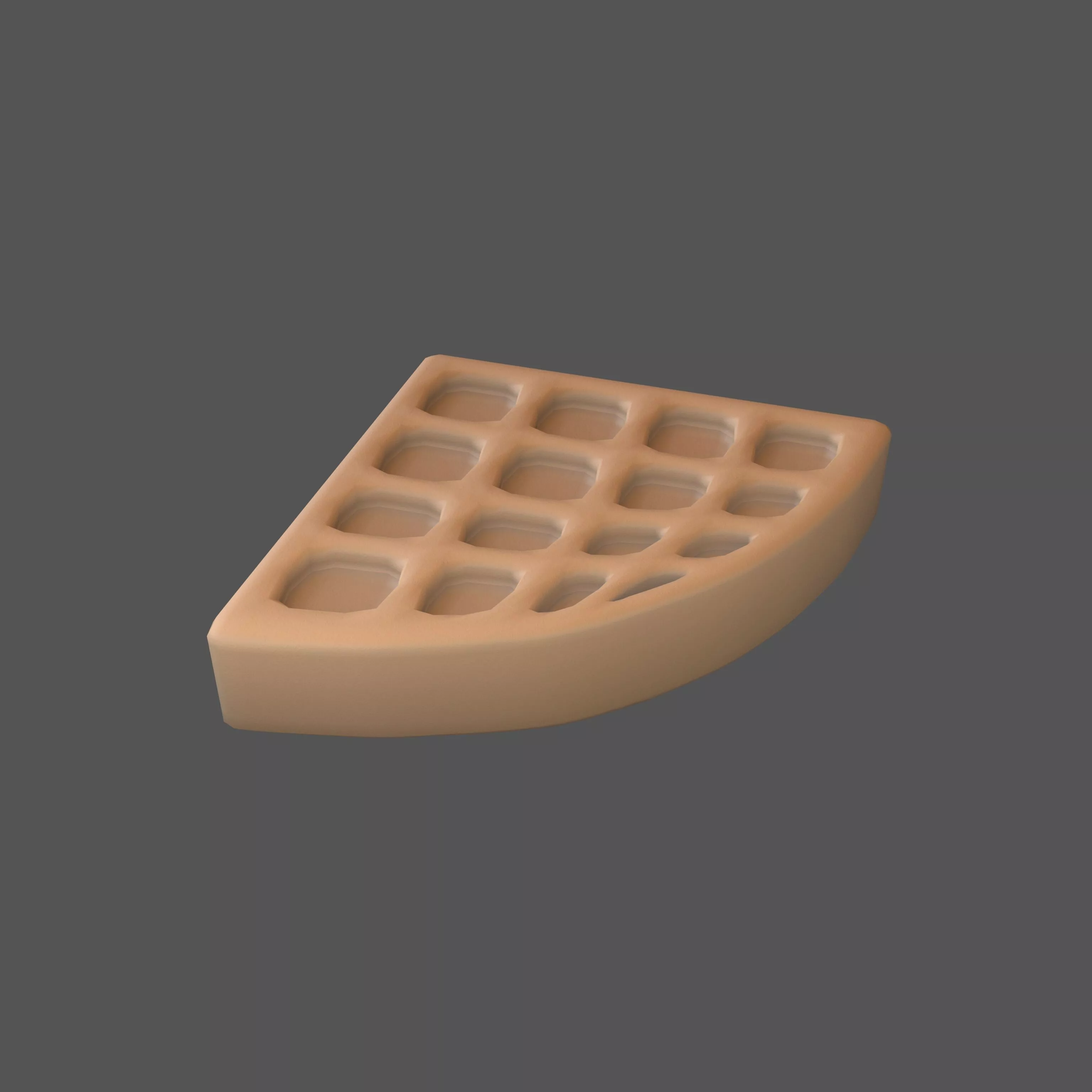 Cartoon Wafer v2 002 Low-poly 3D model