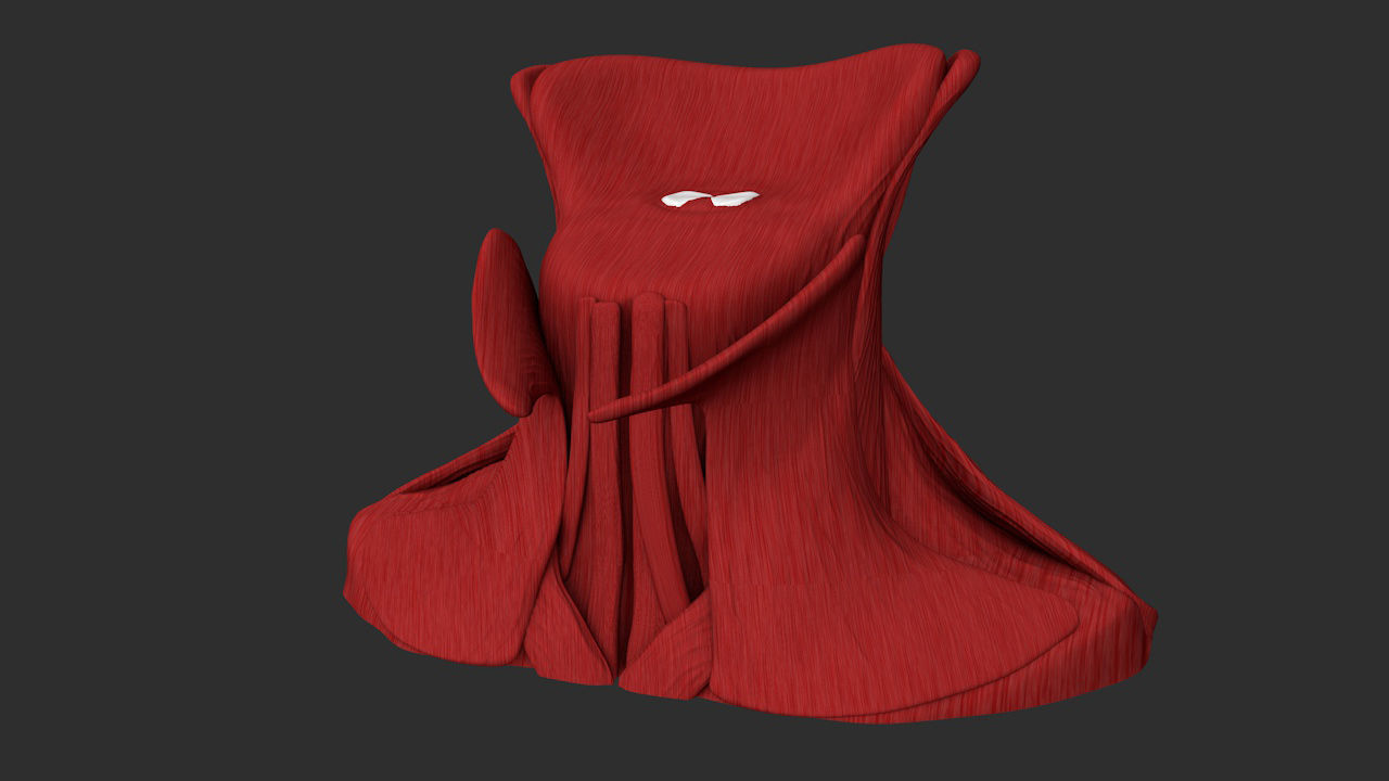 Human neck muscles 3D print model_3