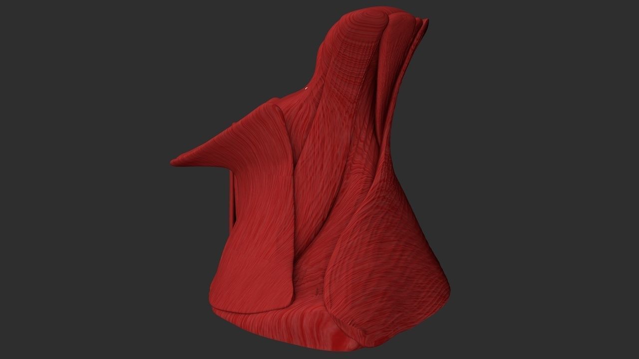 Human neck muscles 3D print model_4