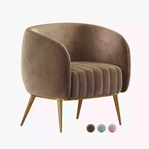 Salon chair Yoocell color nail Low-poly 3D model