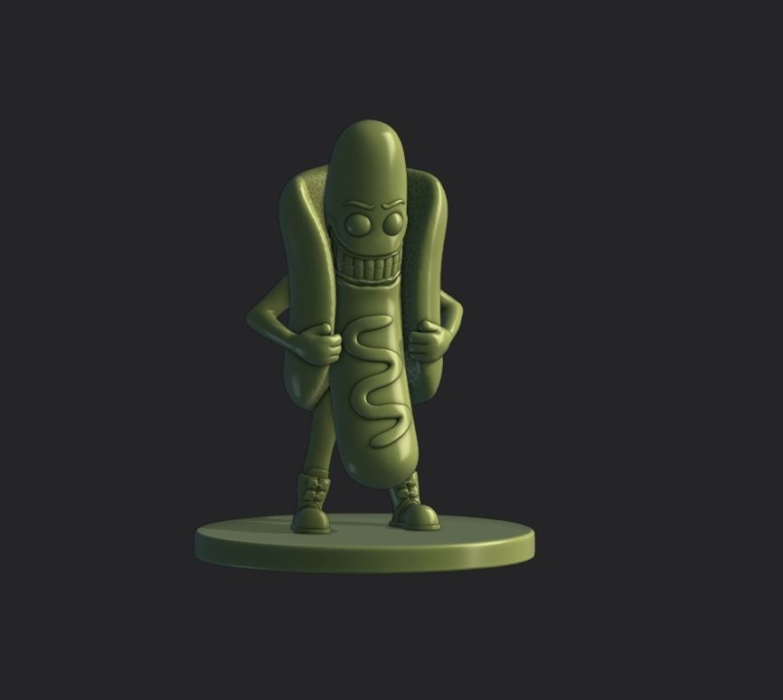 mega hot dog 3D print model_2