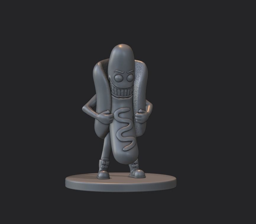 mega hot dog 3D print model_1