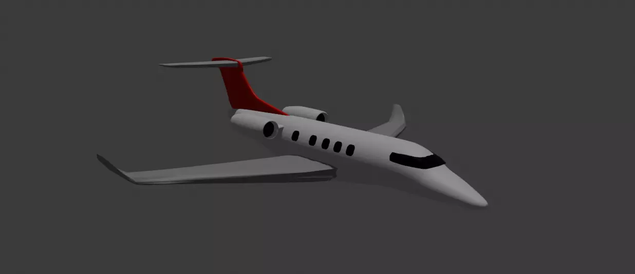 Embraer Phenom 300 Low-poly 3D model
