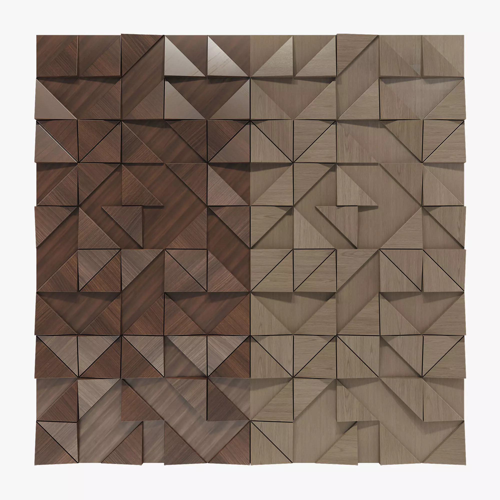 3D wall panel 01 Low-poly 3D model_0