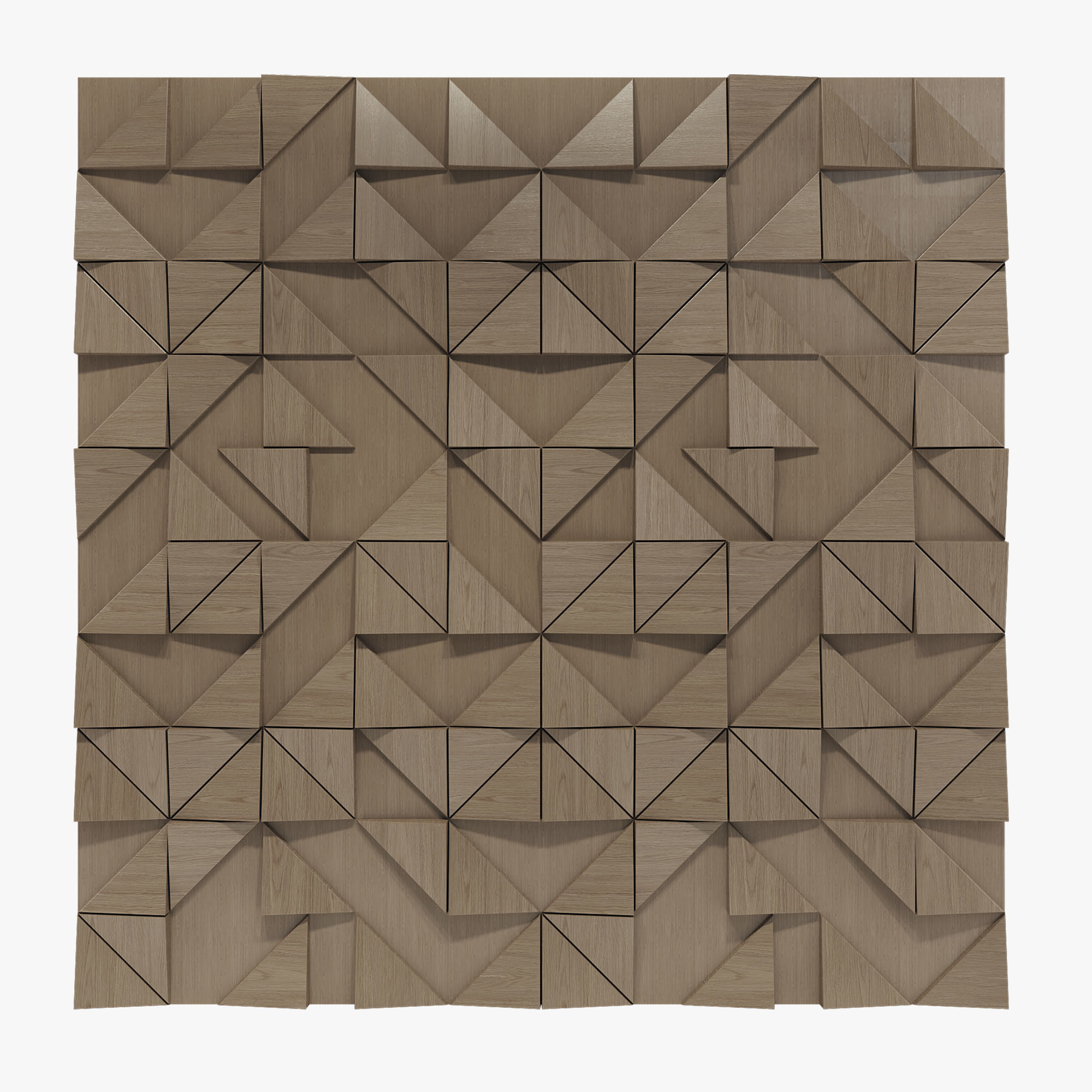 3D wall panel 01 Low-poly 3D model_1