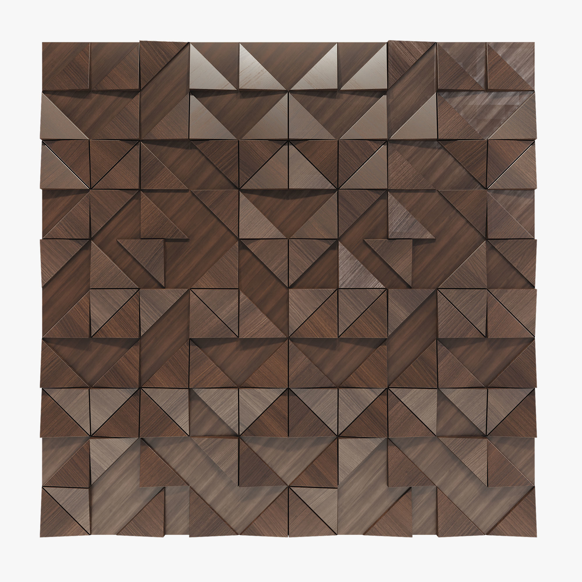 3D wall panel 01 Low-poly 3D model_2