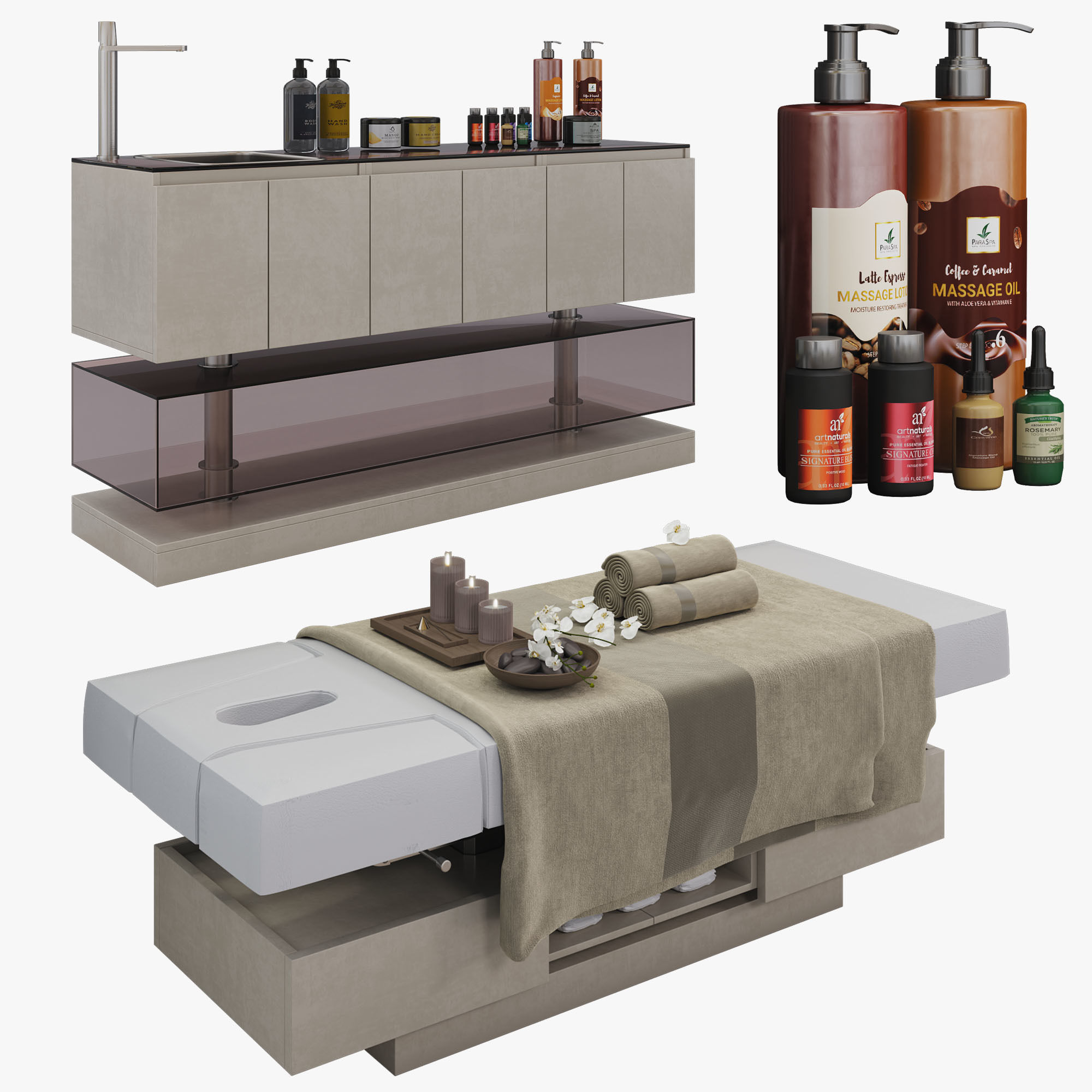 Spa Salon Horizon Maletti Low-poly 3D model_3