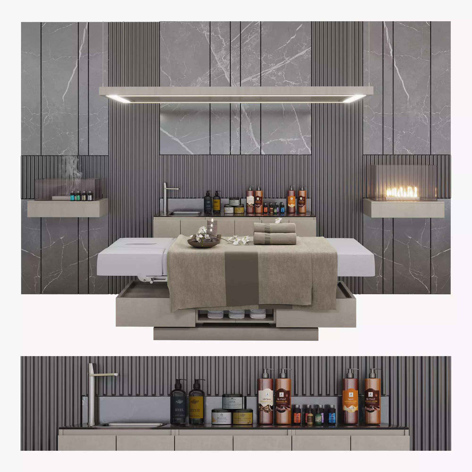 Spa Salon Horizon Maletti Low-poly 3D model_0