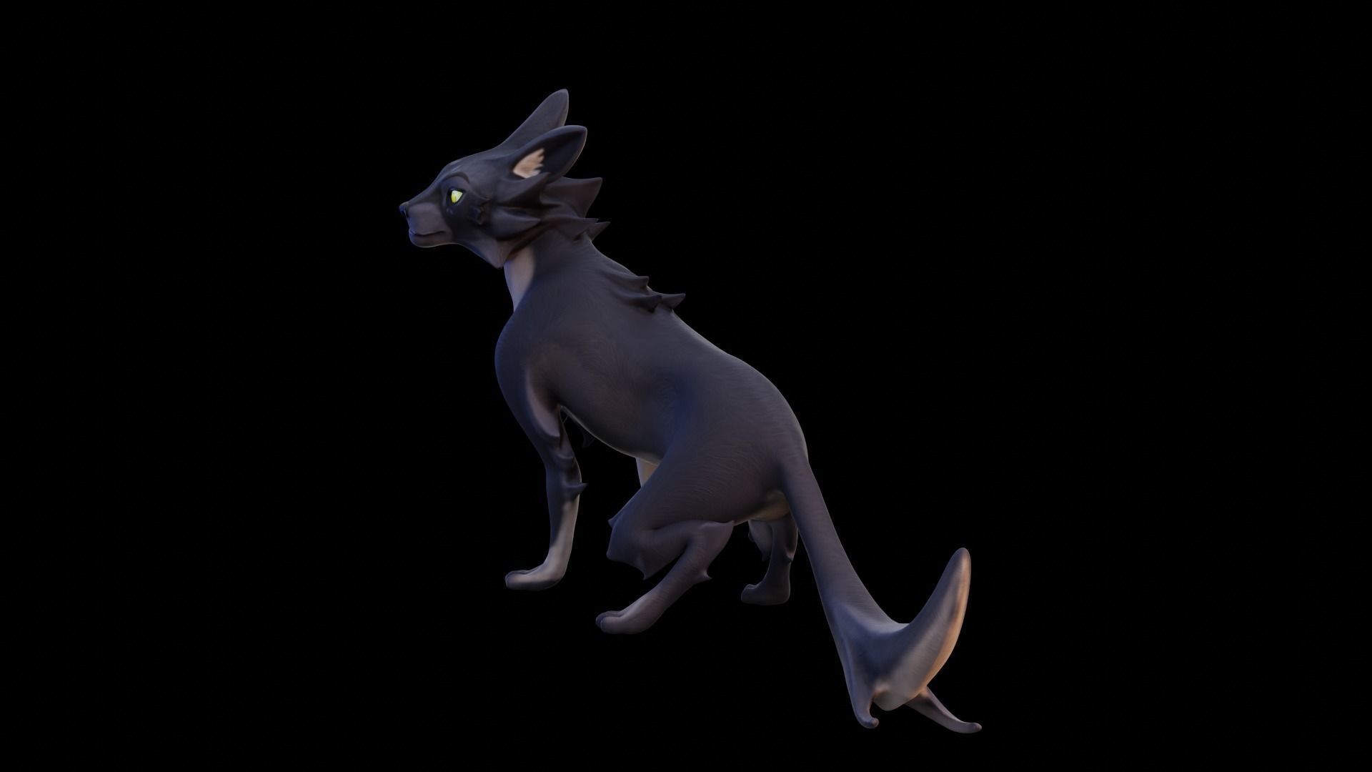 Stylized Cat - Rigged Cartoon Character for Blender Low-poly 3D model_31