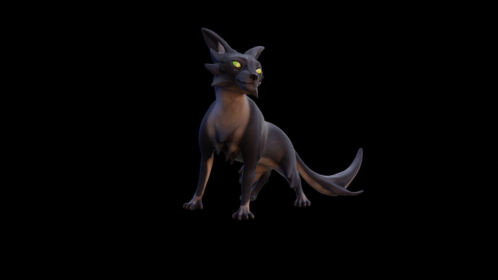 Stylized Cat - Rigged Cartoon Character for Blender Low-poly 3D model_17