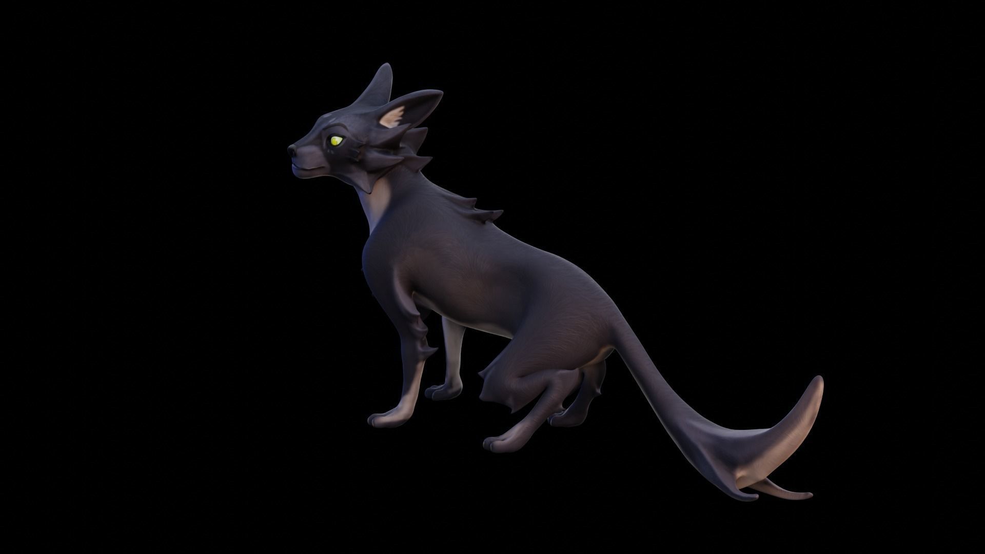 Stylized Cat - Rigged Cartoon Character for Blender Low-poly 3D model_32