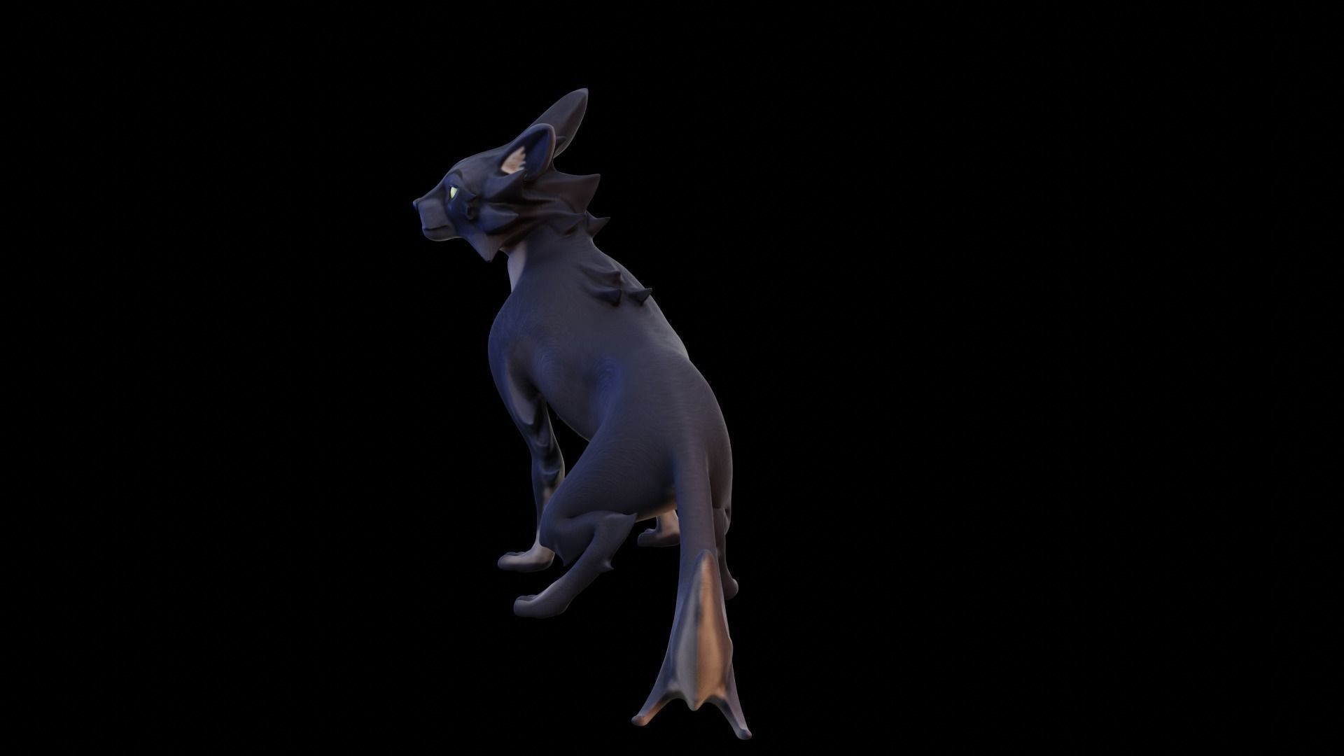 Stylized Cat - Rigged Cartoon Character for Blender Low-poly 3D model_30