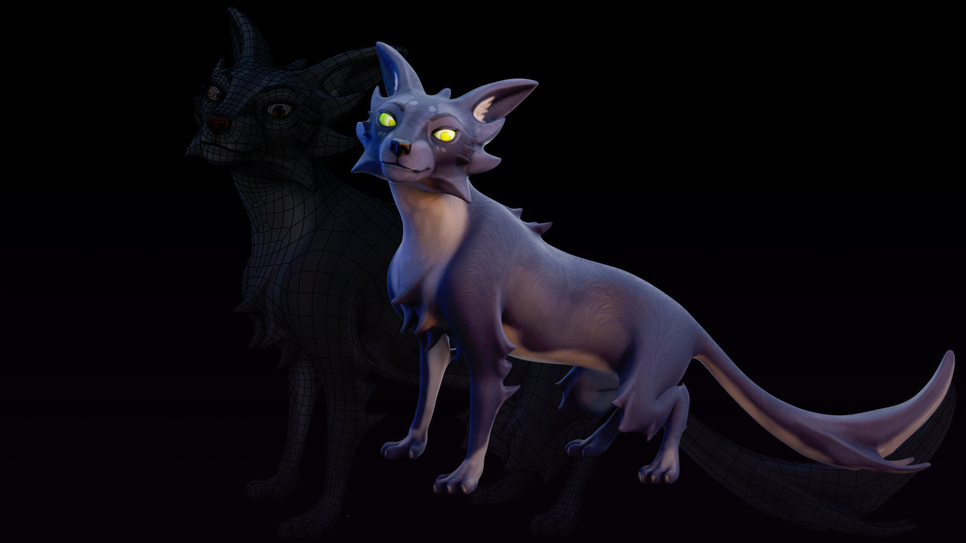 Stylized Cat - Rigged Cartoon Character for Blender Low-poly 3D model_14