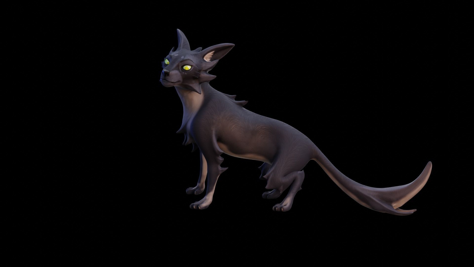 Stylized Cat - Rigged Cartoon Character for Blender Low-poly 3D model_34