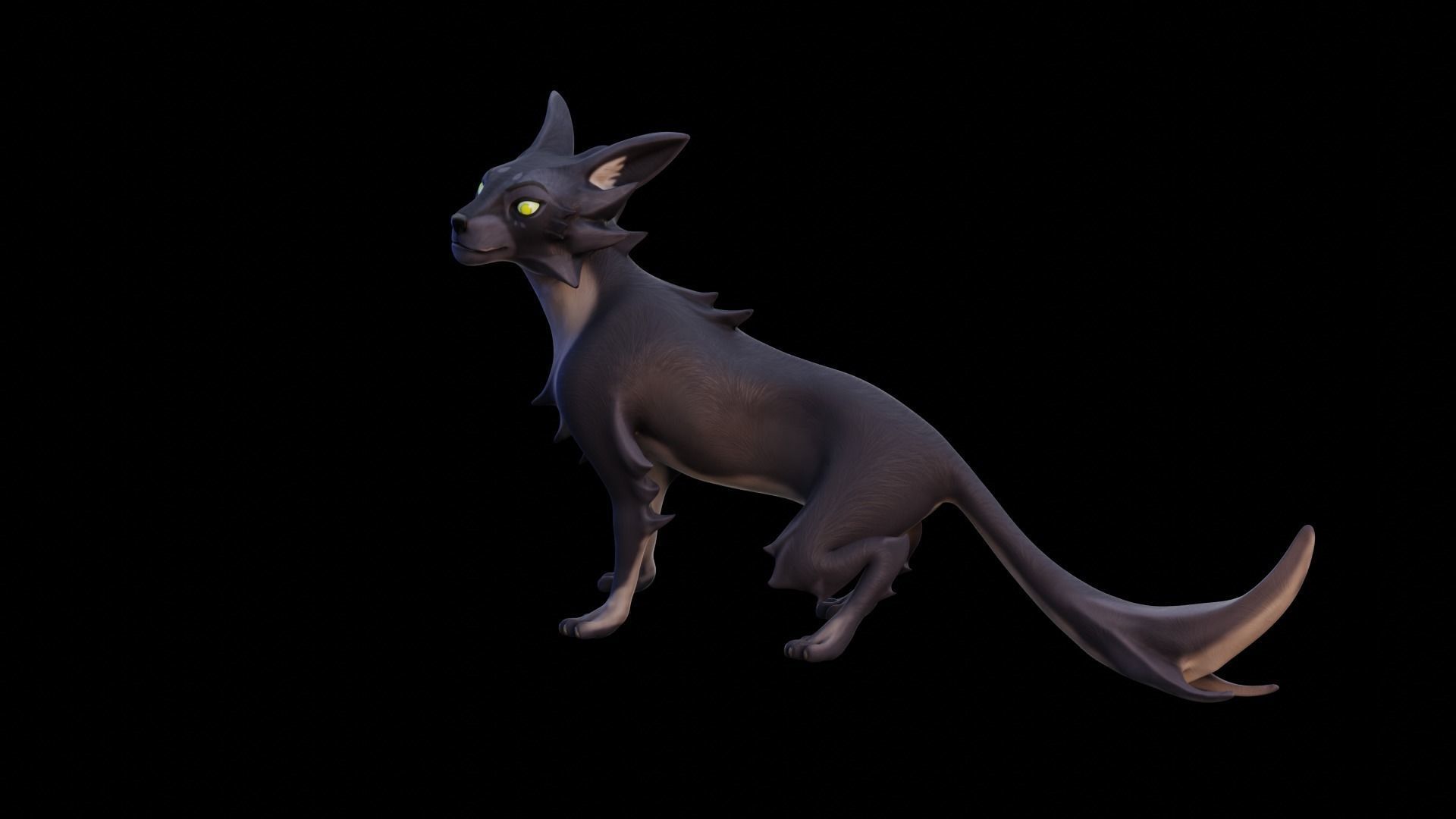 Stylized Cat - Rigged Cartoon Character for Blender Low-poly 3D model_33