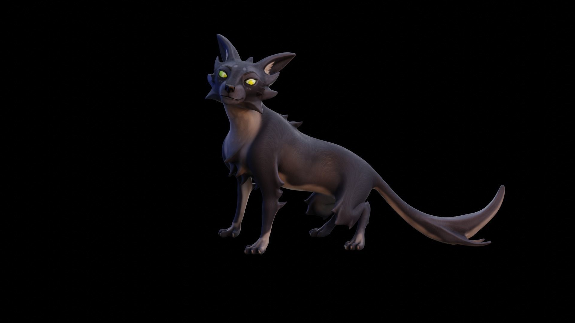 Stylized Cat - Rigged Cartoon Character for Blender Low-poly 3D model_35
