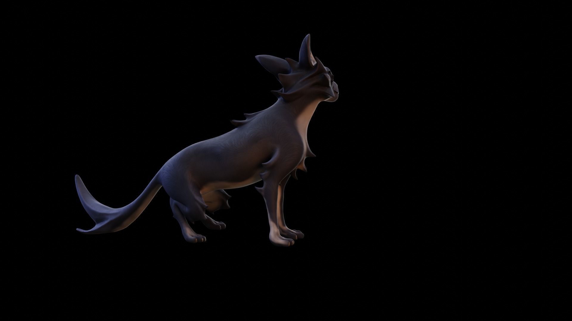 Stylized Cat - Rigged Cartoon Character for Blender Low-poly 3D model_23