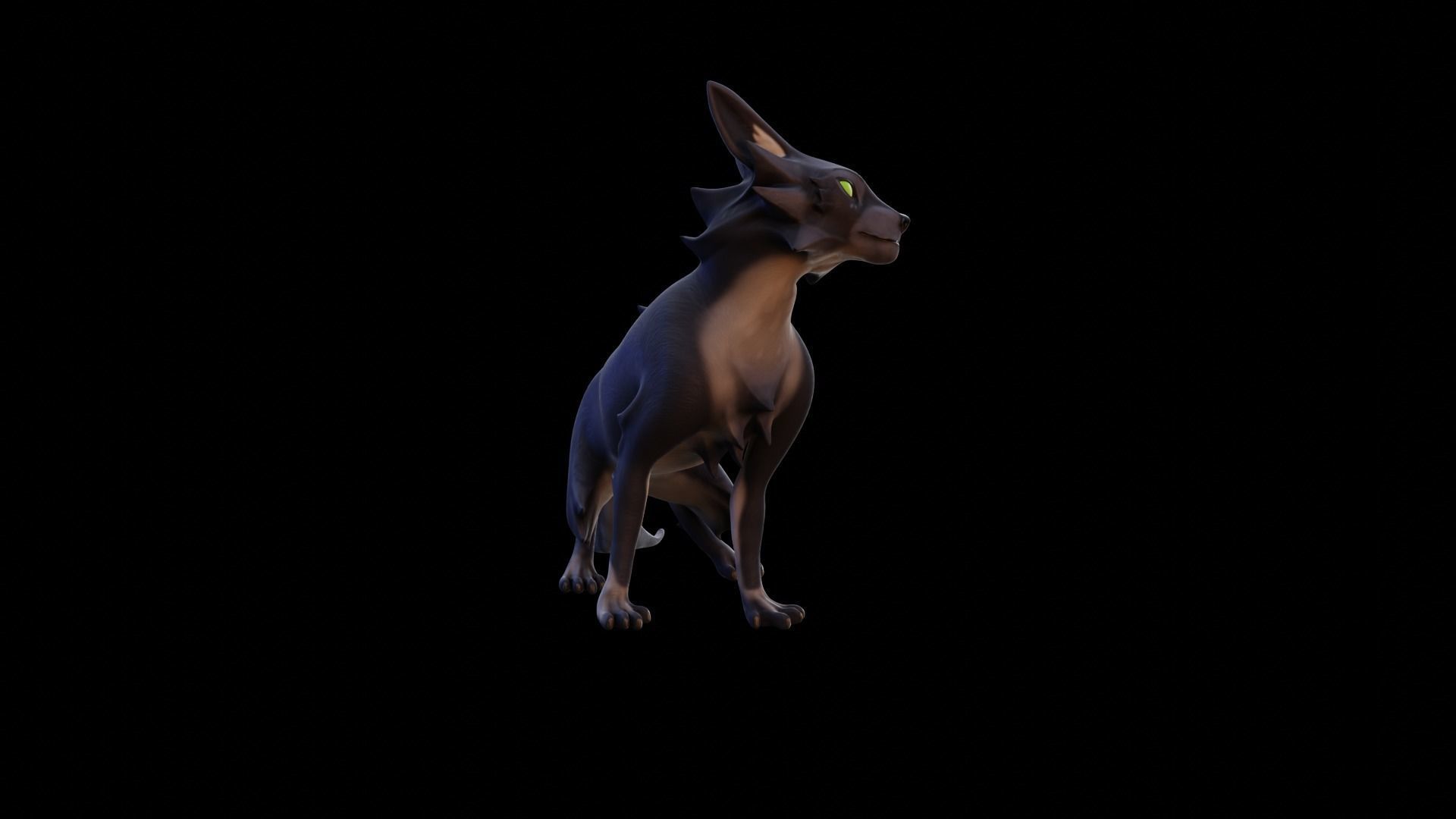 Stylized Cat - Rigged Cartoon Character for Blender Low-poly 3D model_20