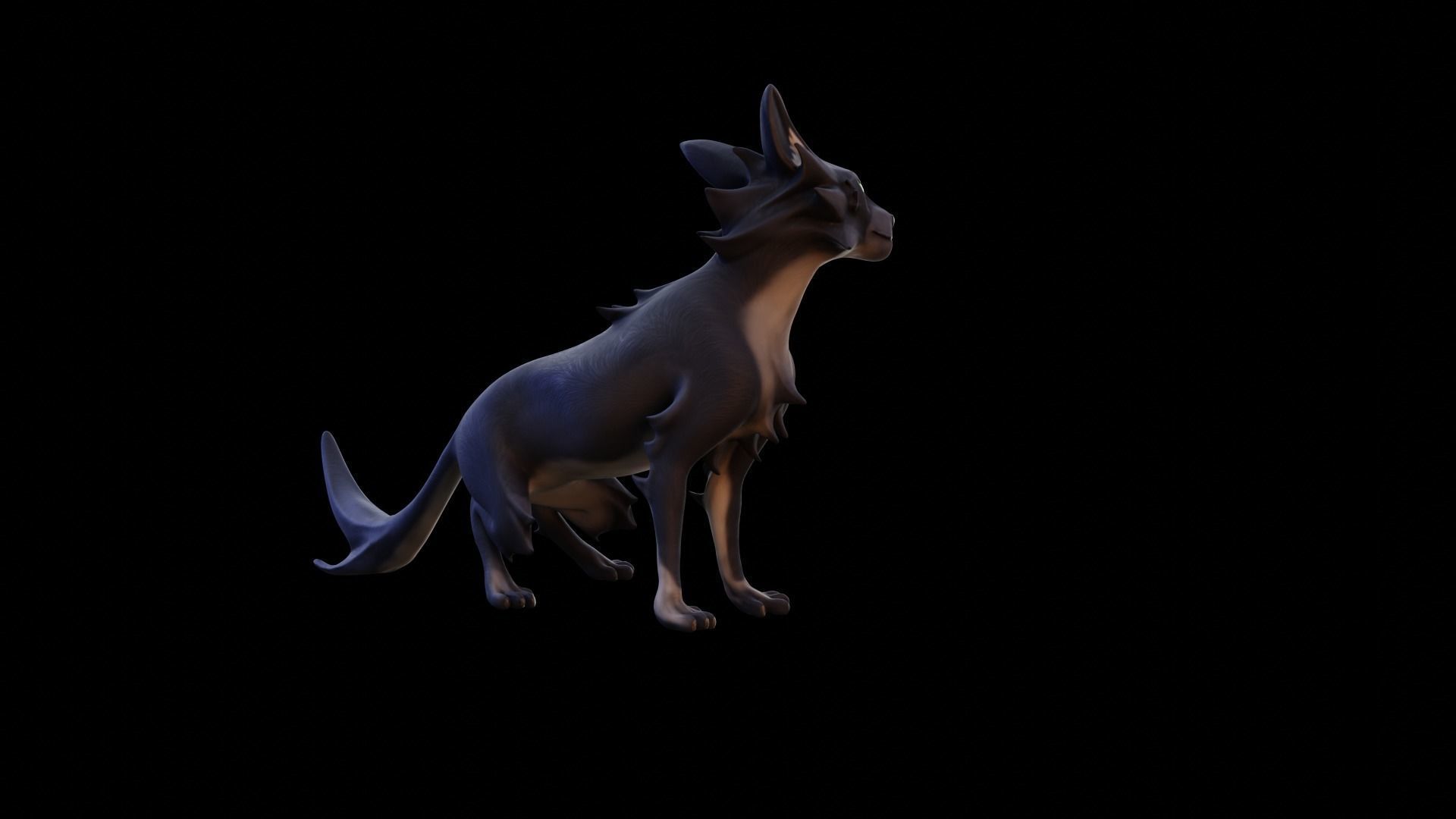 Stylized Cat - Rigged Cartoon Character for Blender Low-poly 3D model_22